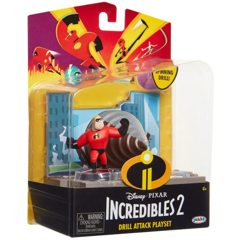 The Incredibles 2 Acion Pack - Drill Attack lekesett med figur