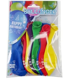 Tinka Ballonger med tekst 8pk - Happy Birthday