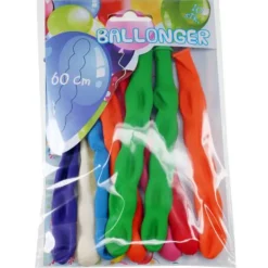 Tinka Ballonger 10-pakning - Lange 60 cm ballonger i ulike farger