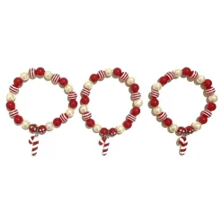 Tinka Beauty Jul Armbånd 3-Pakning - Candy Cane