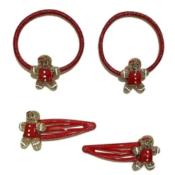 Tinka Beauty Jul Hårklemme/Hårstrikk - Pepperkake