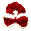 Tinka Beauty Jul Scrunchie Paljett-Hårstrikk - Rød Sløyfe