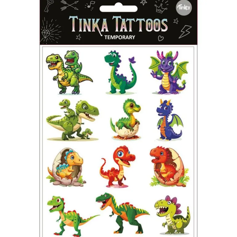 Tinka Tattoo Midlertidig Tatoveringer - Dinosaurer