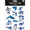 Tinka Tattoo Midlertidig Tatoveringer - Hai