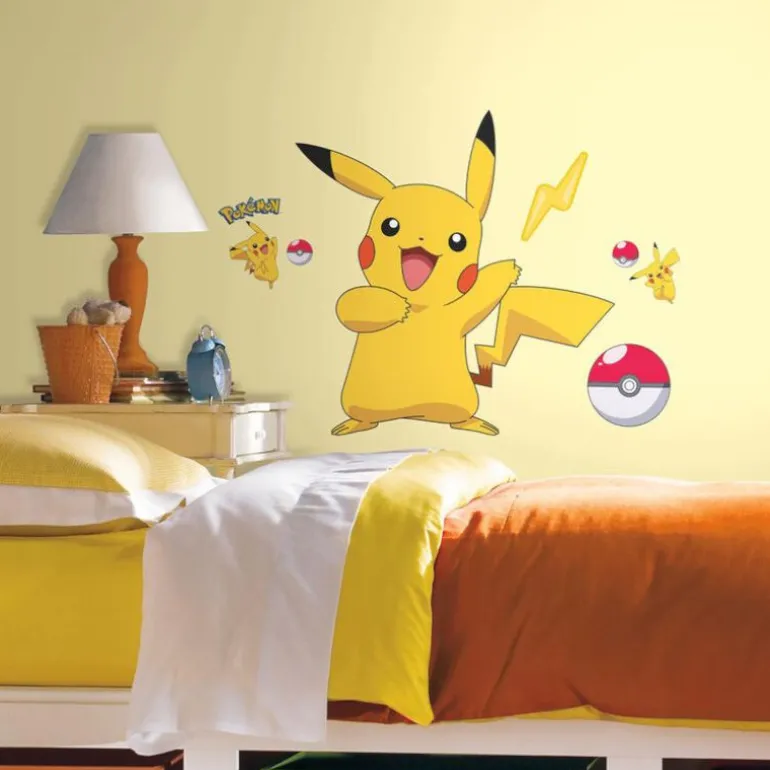 Veggdekor Klistremerker 75x71cm - Pokémon Pikachu